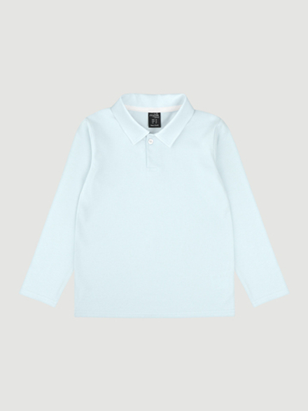 ПРЕДЗАКАЗ Поло с длинным рукавом Mjölk Голубой