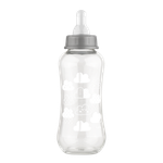 Бутылочка для кормления с соск. мол., с тал., от 0 мес, 250 мл, стекло, сил.арт.16031