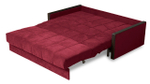 Диван Милена Лайт Сorvette 14 208*105*88 см, Красный Велюр Аккордеон Фиеста
