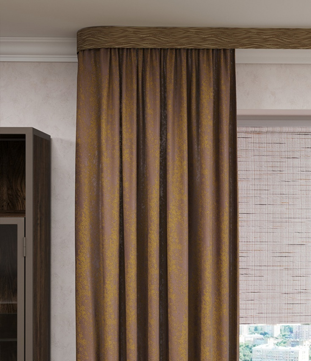 Пластиковый карниз с тиснением Legrand 3-х рядный Эдельвейс 3600 мм