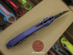 Нож Microtech Stitch Acid Purple + пружина - черный клинок, рукоять фиолетоый нейлон