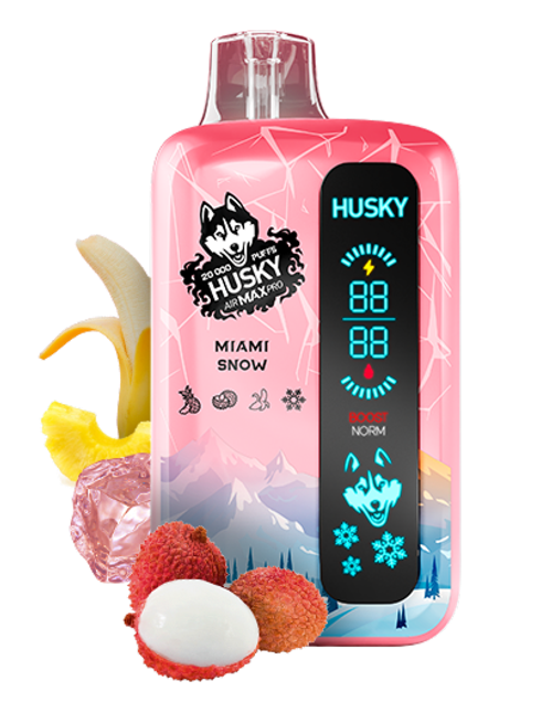 Одноразовая электронная сигарета Husky Air Max Pro - Miami Snow (20000 затяжек)