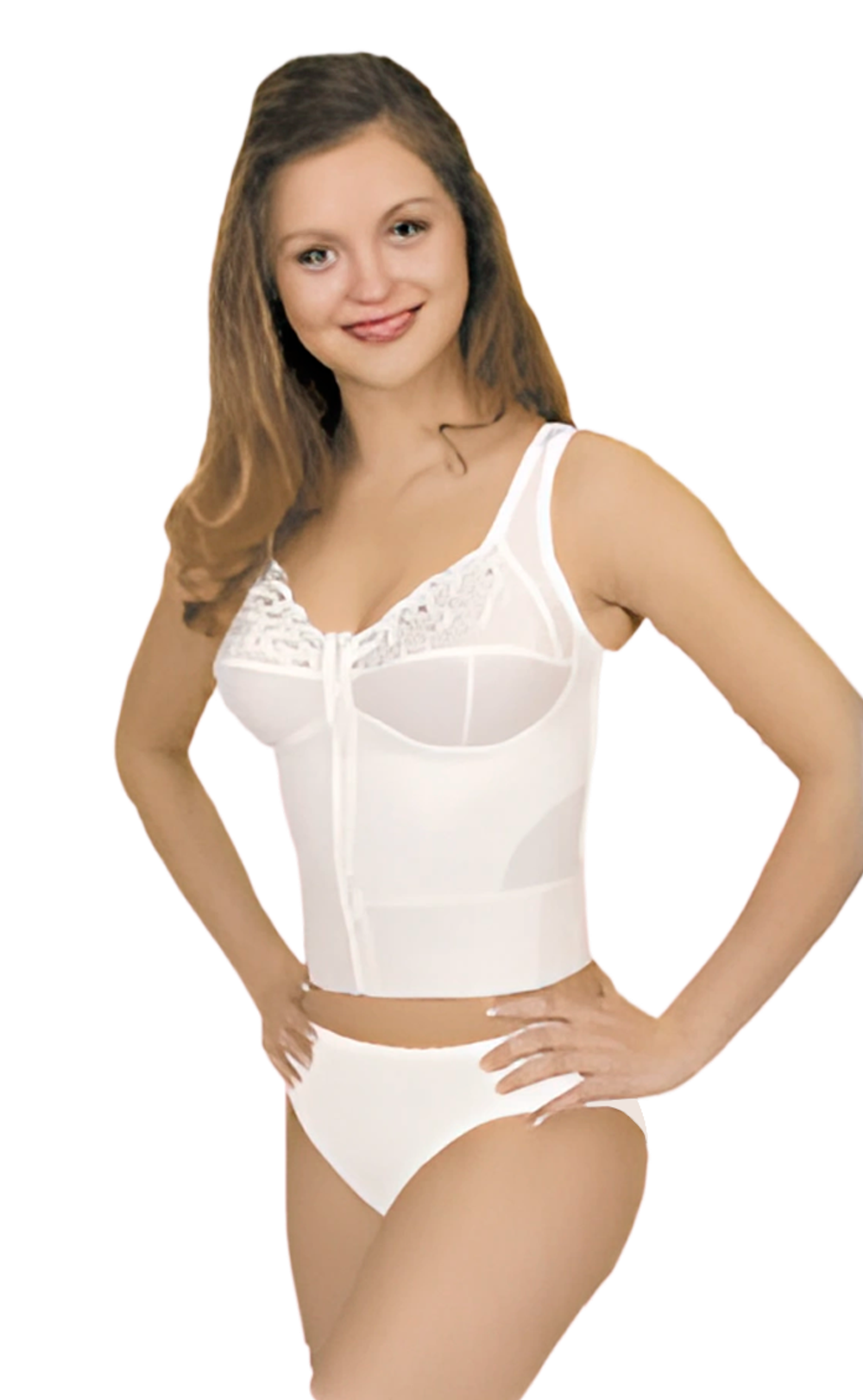 Полуграция Корректор осанки с передней застежкой Lora черный Tonus Elast