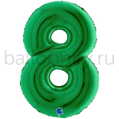 Шар ЦИФРА 8 Green 40" 102 см