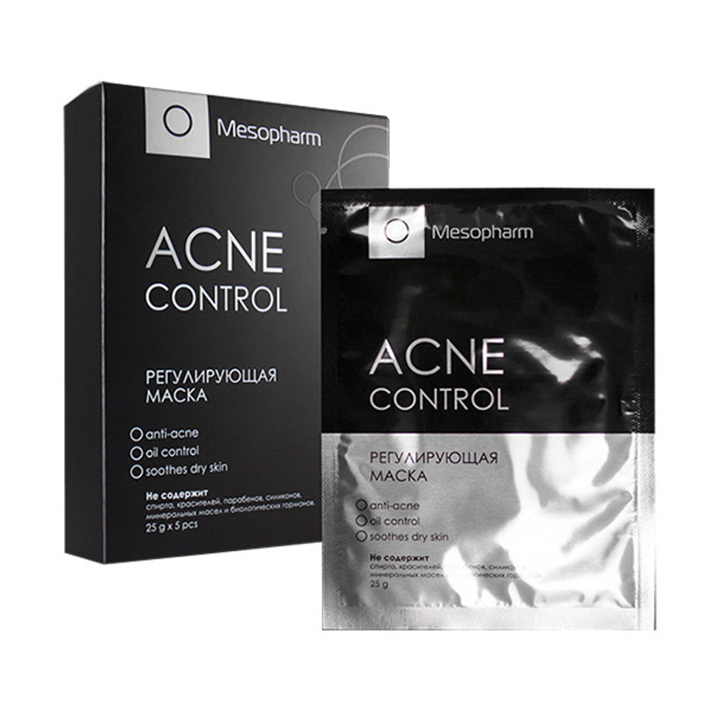 Регулирующая маска Mesopharm Professional Acne Control 5шт