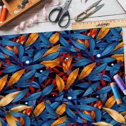 Ткань мембрана листья в стиле маугли