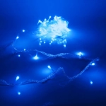 Гирлянда для дома «Bright light» 9,5м 100 ламп LED прозрач.пров.,8 реж, IP-20, Синий (возможность соединения)