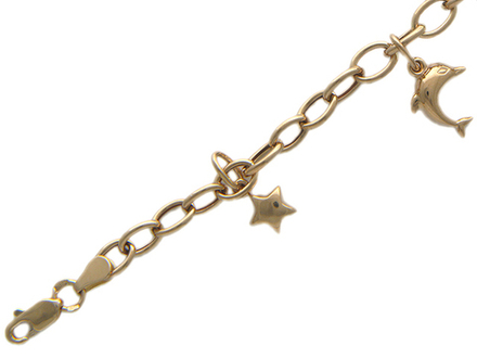 Браслет из красного золота 585 пробы JA-B-011257