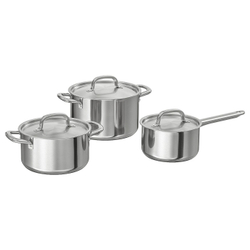 IKEA 365+ Набор для приготовления пищи, 6 предметов, нержавеющая сталь