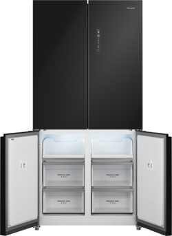 Холодильник Weissgauff  WCD 510 Built-in Inverter NoFrost Black Glass