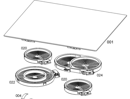 Варочная стеклокерамическая поверхность Electrolux, IKEA(НЕ ПОСТАВЛЯЕТСЯ)