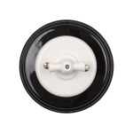 Рамка 1 постовая, керамика, цвет черный BF2-610-03