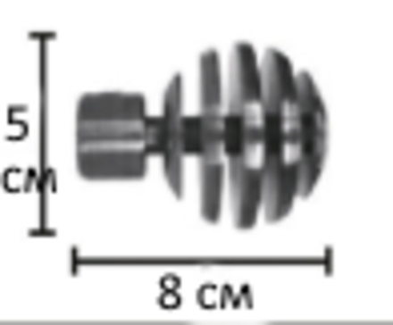 Наконечники "Шар скан Ост" d20 мм, цвет шампань