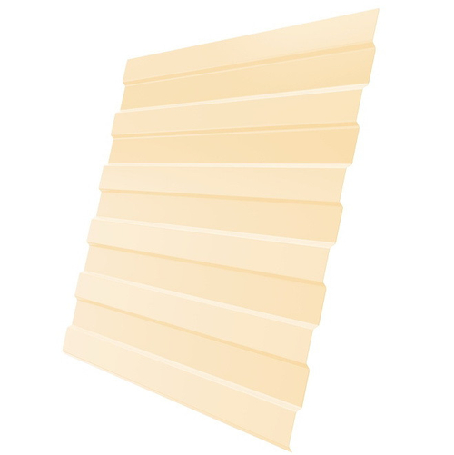 Профнастил С8 Grand Line Optima Pe 0,45 мм RAL 1015 светлая слоновая кость