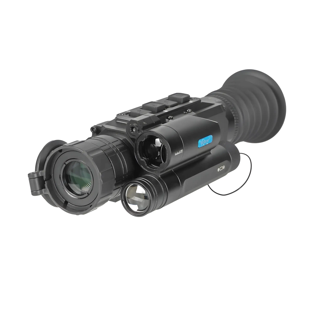 Прицел цифровой Veber Rapid PD-S450CL ночной 4K с лазерным дальномером, передний план с линзой