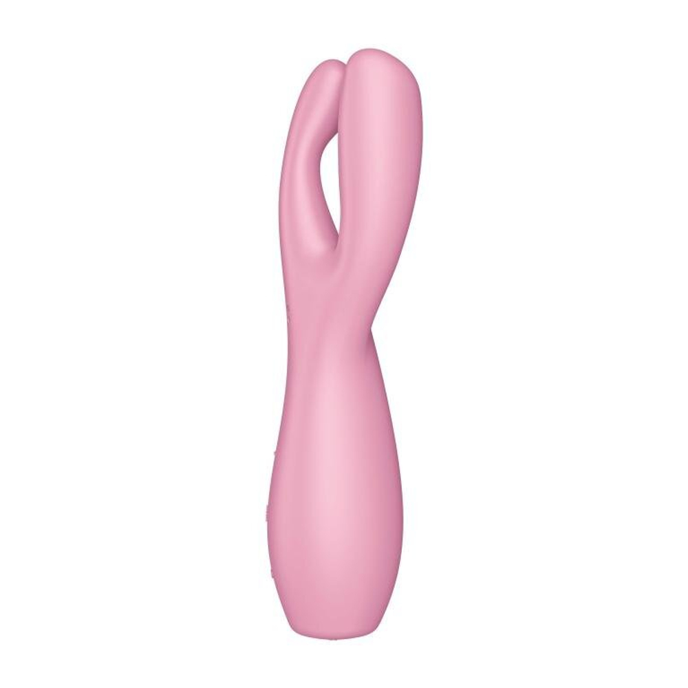 Вибромассажер c тремя отростками Satisfyer Threesome 3, розовый