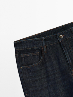 Massimo Dutti Зауженные джинсы, темно-синий