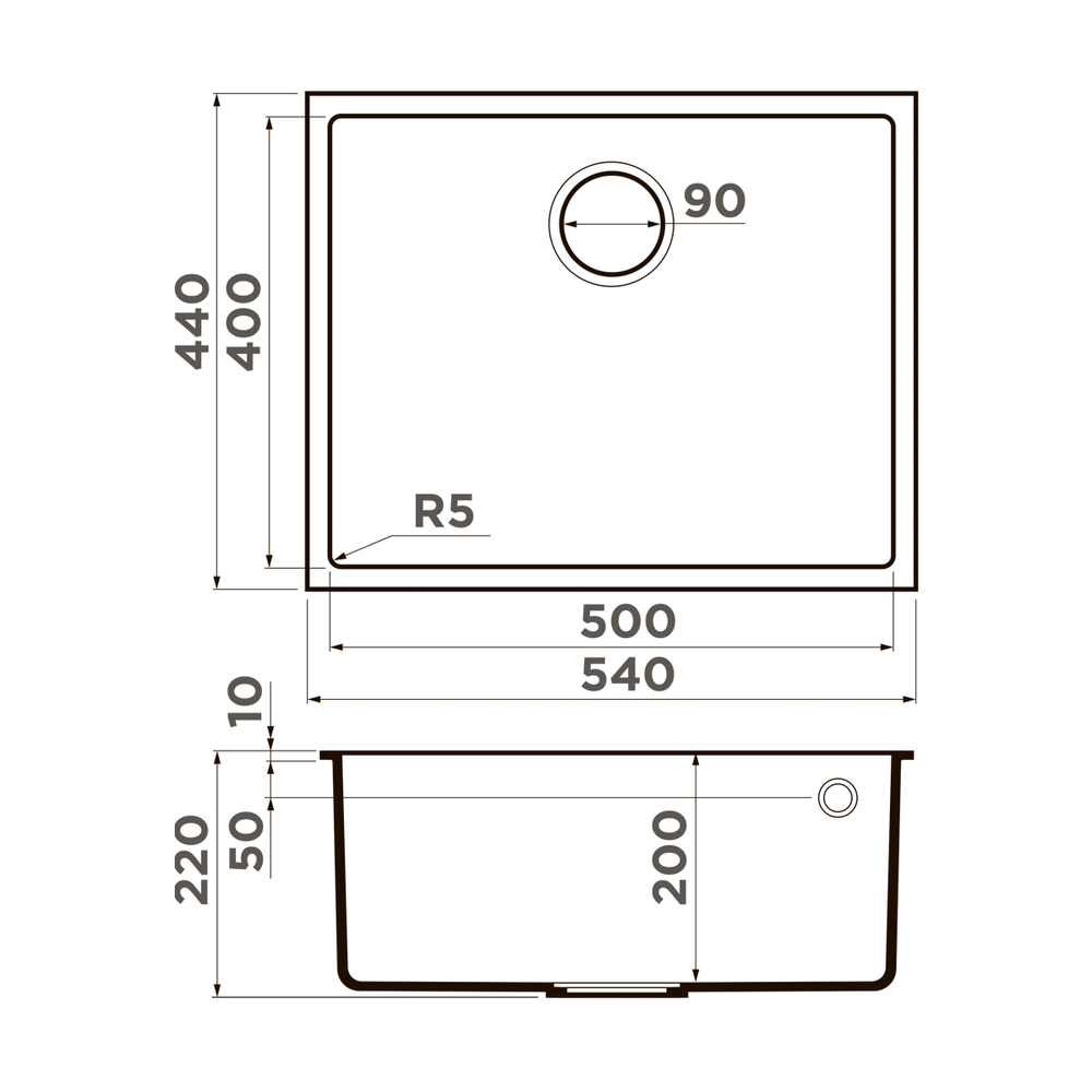 кухонная мойка Omoikiri Bosen 54-U-WH Tetogranit/белый
