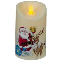 GAEM Изделие декоративное "Свеча" (подсвет, AAAх3 н/п) L7,5 W7,5 H12,5 см, 2в.