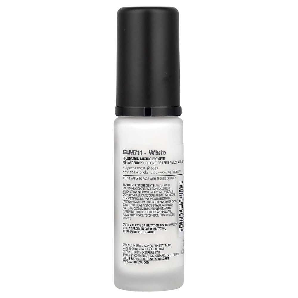 L.A. Girl, PRO. Color Foundation, пигмент для смешивания, GLM711 White, 30 мл (1 жидк. унция)