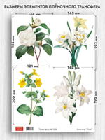 Трансфер для декупажа переводной рисунок для поверхностей 018