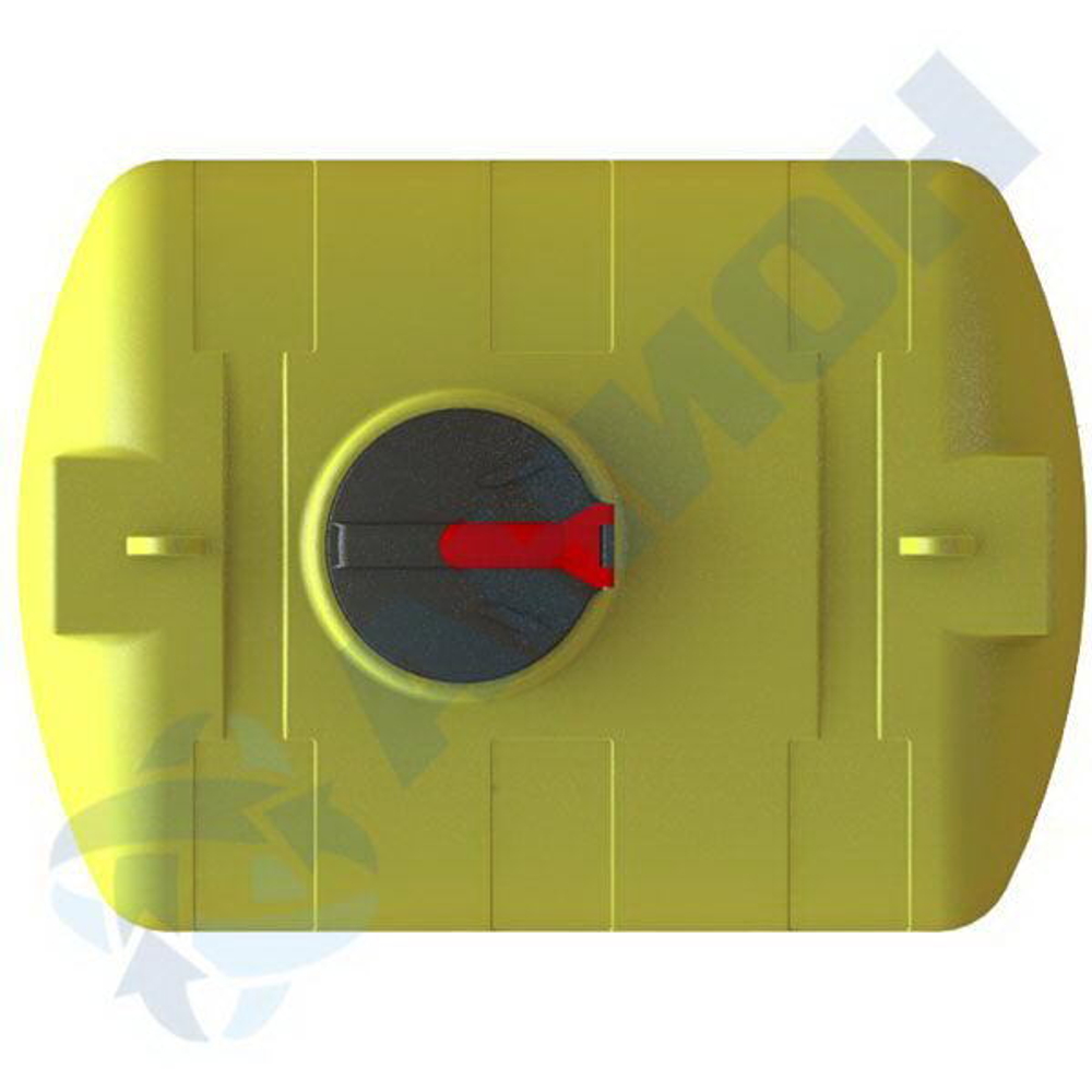 Емкость 2100л МН усиленная с откидной  крышкой с клапаном Анион 2100 л. горизонтальная (1815x1320x1410см;желтый) - арт.559546