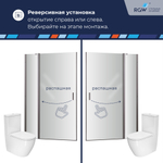 Душевая дверь RGW LE-004Gr (Матовое-Сатинат, 1000)