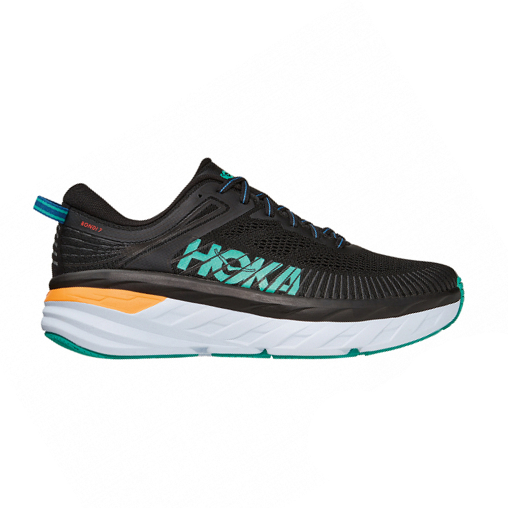 Кроссовки мужские HOKA M BONDI 7 Black / Atlantis Blue