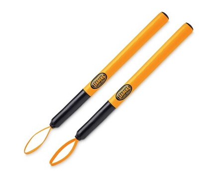 Тренерские палки LEADERS Boxing Punch Sticks YL (ONE, кожа, желтый)