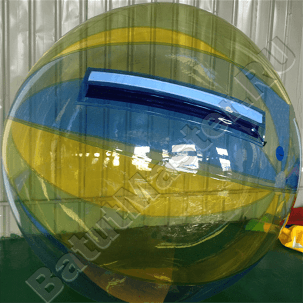 Аттракцион Водный шар ПВХ «Жёлто-синий» 1,8*1,8*1,8 м