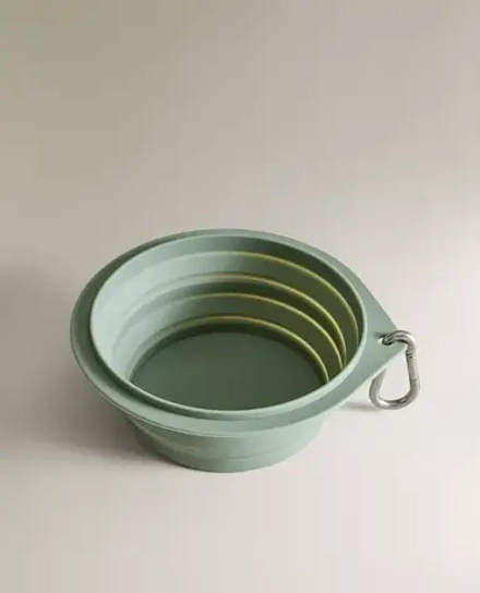 ZARA HOME СИЛИКОНОВАЯ МИСКА ДЛЯ КОРМА ДЛЯ ДОМАШНИХ ЖИВОТНЫХ, ЗЕЛЕНЫЙ
