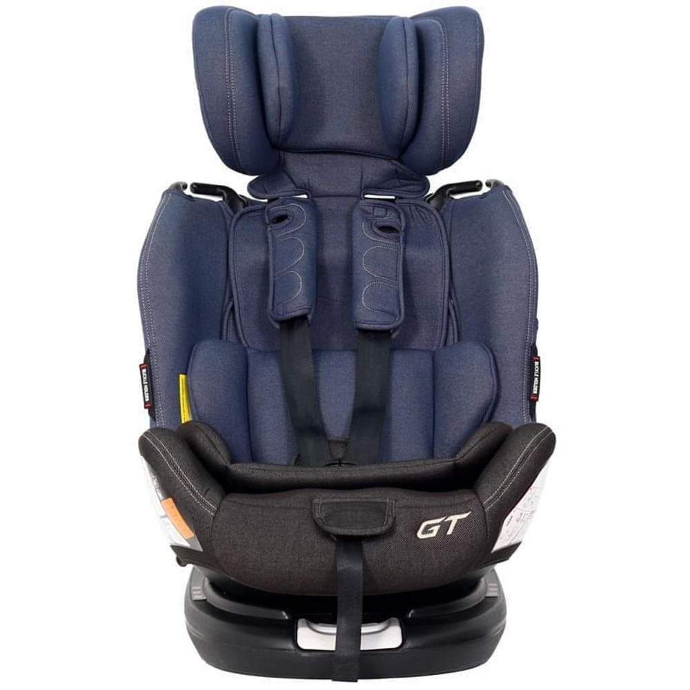 Автокресло C05001 "GT" isofix Top Tether группа 0-1-2-3  (0-36 кг) jeans black/blue