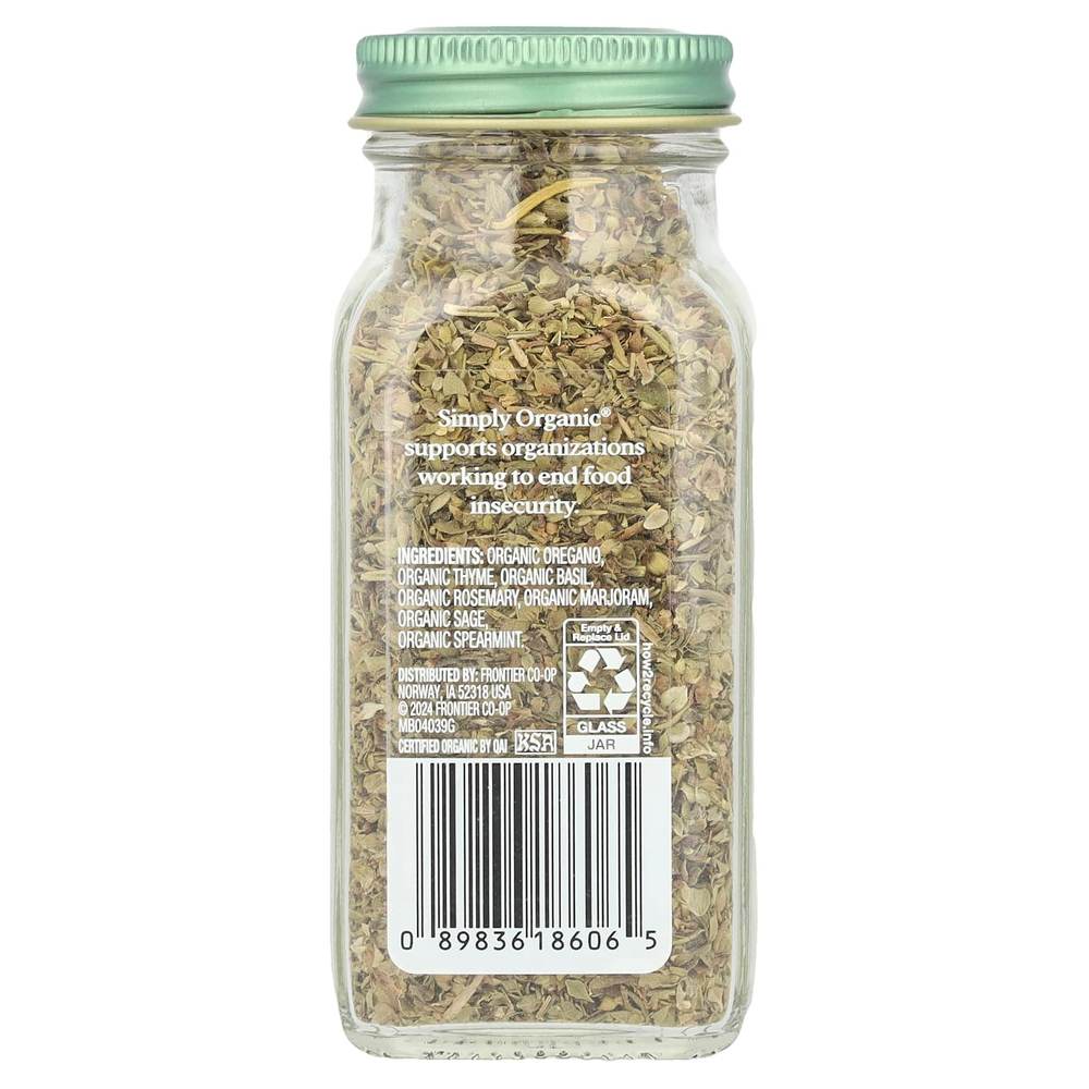 Simply Organic, Итальянская приправа, 27 г (0,95 унции)