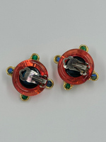 Клипсы с разноцветными вставками