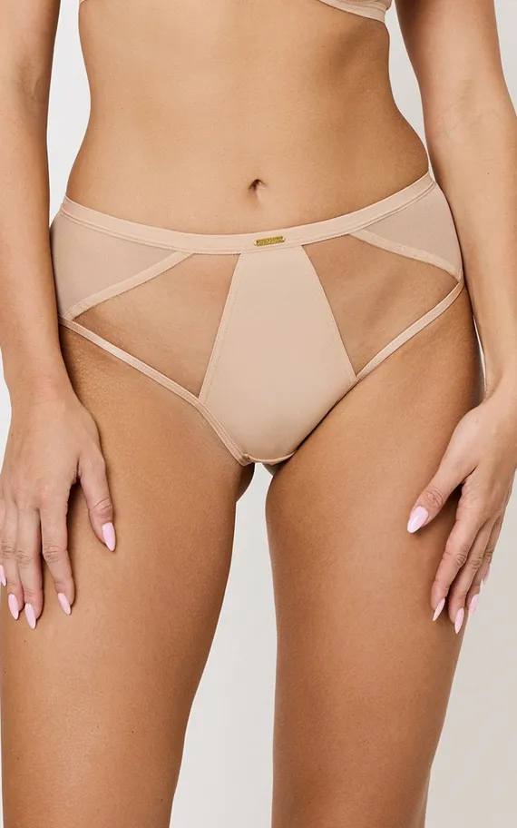 HOLLY BEIGE Mini Трусы бразильяно