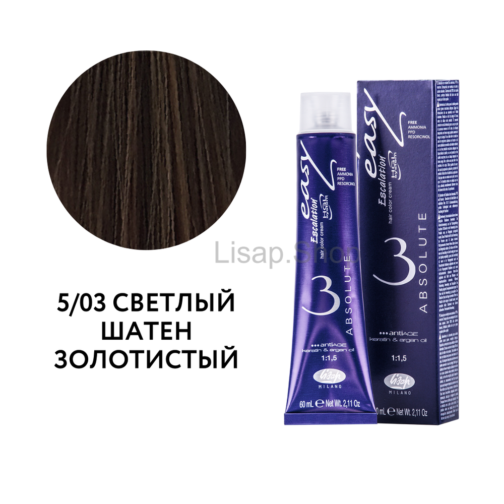 Безаммиачный перманентный крем-краситель для волос "Escalation Easy Absolute 3"