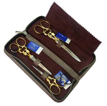 Набор Dovo,3 пр. Футляр: натур.кожа (вол), цвет брусничный