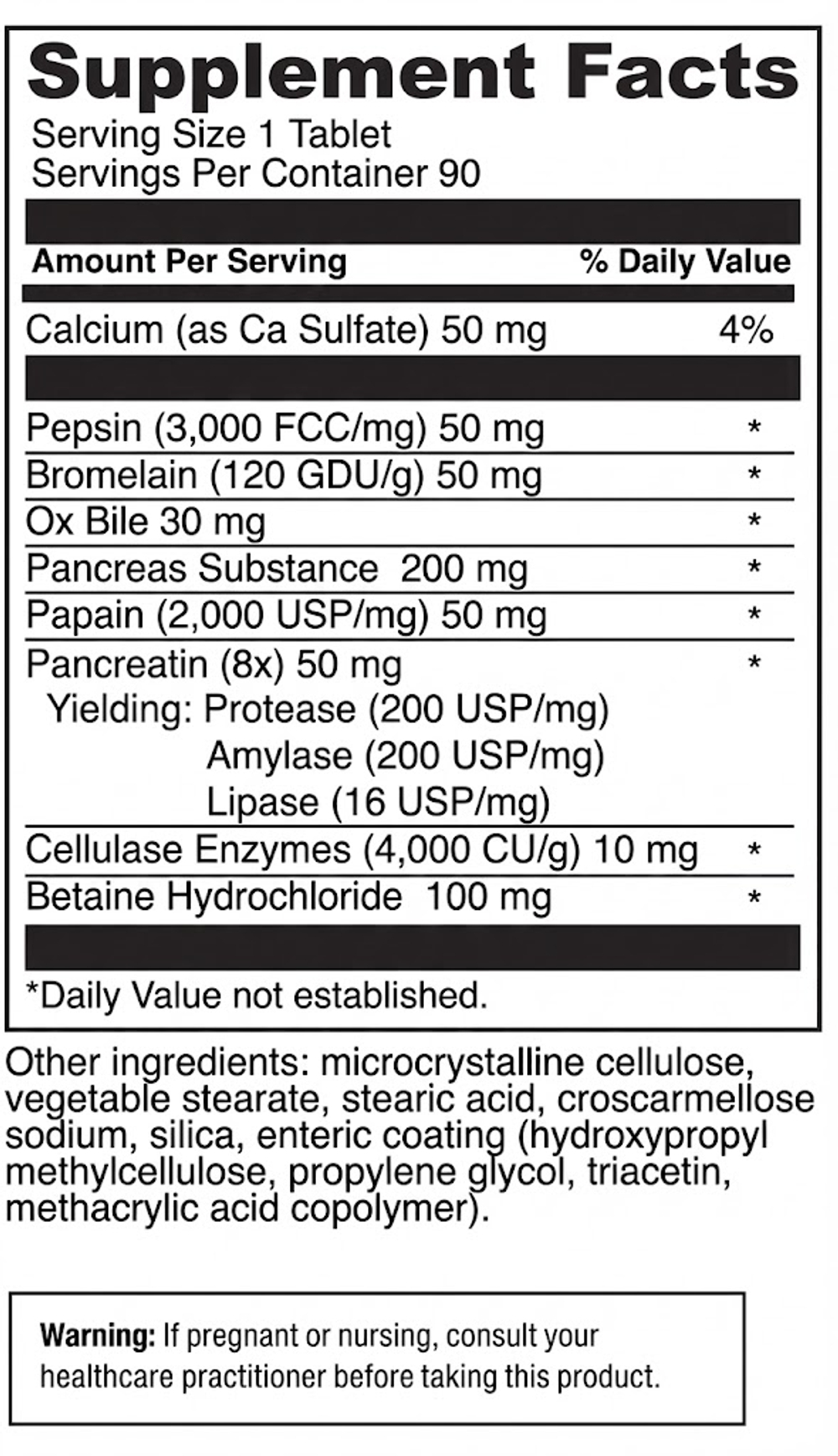 Digestive Enzymes Plus 90 таблеток Biogeek