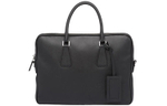 PRADA Zip Closure Saffiano Leather Handbag Regular Men"s Black
