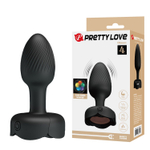 Анальная вибропробка Baile Pretty Love Olman – LED-подсветка, 8,8 см
