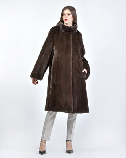 Шуба из меха норки