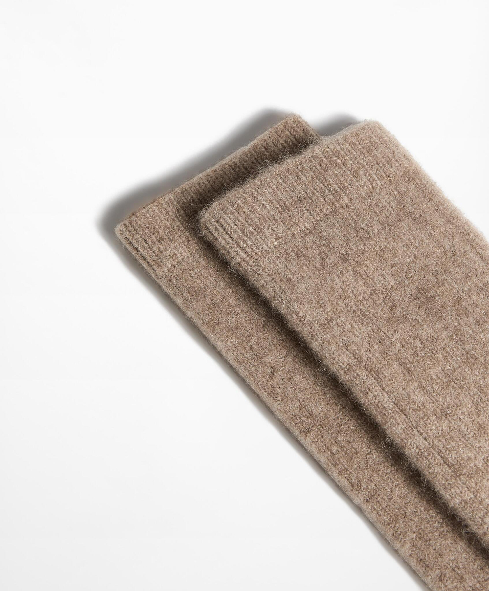 Oysho Классические носки с добавлением кашемира, рыжевато-коричневый