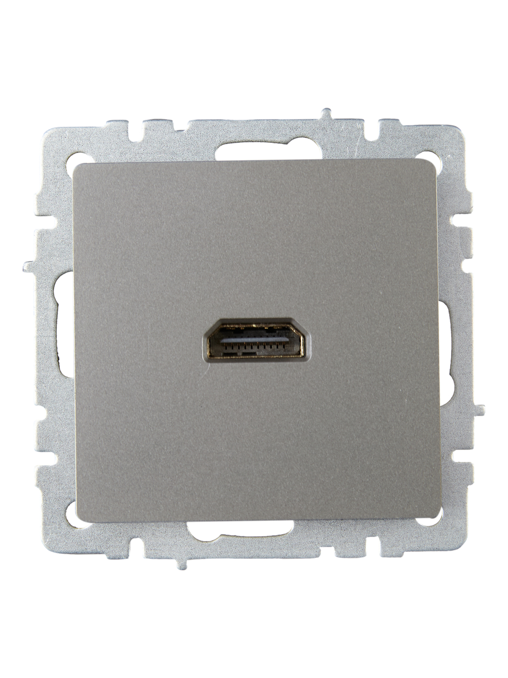 BRITE Розетка HDMI РHDMI-0-БрС сталь IEK