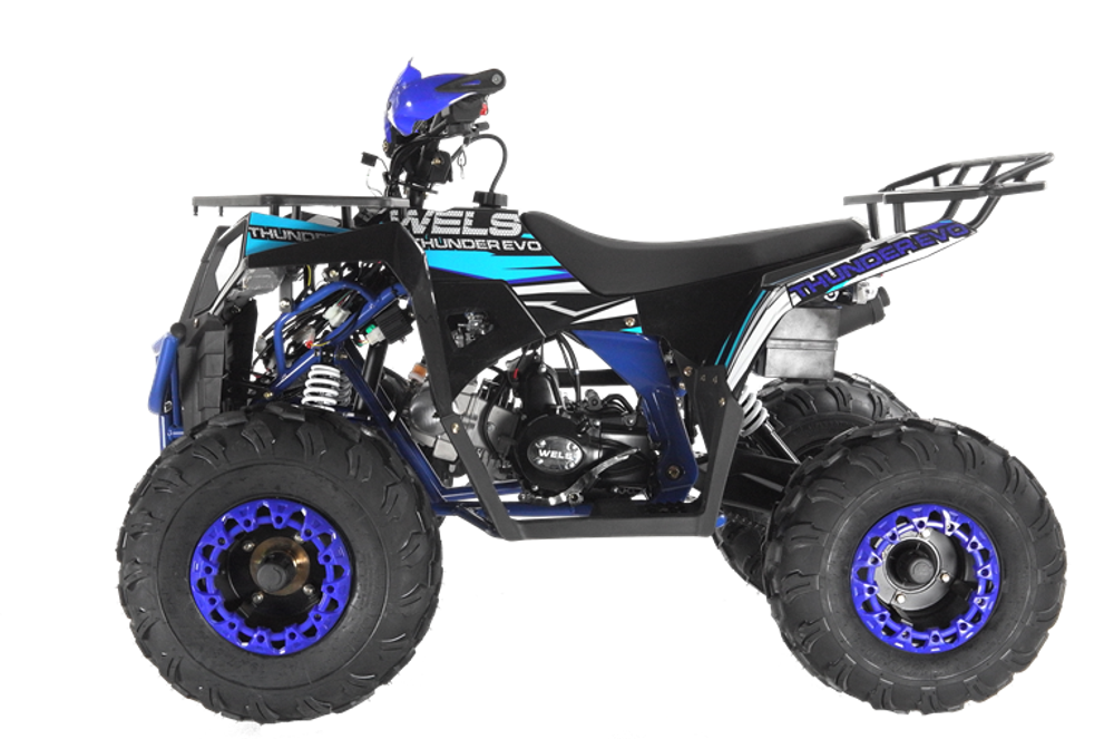 Квадроцикл Wels Thunder EVO 125 куб/см 10 л.с колеса 8" цвет Черно/синий