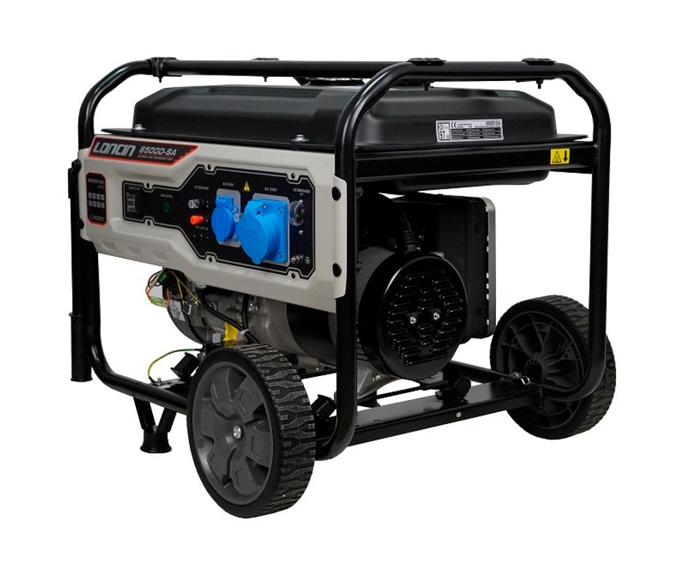 Генератор бензиновый Loncin LC6500D-SA - [5.2 кВт / 220V] однофазный