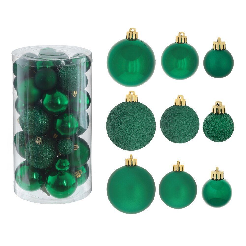 GAEM Набор из 40шт Украшение новогоднее "Шар", D6/5/4/3 см, L14 W14 H26 см