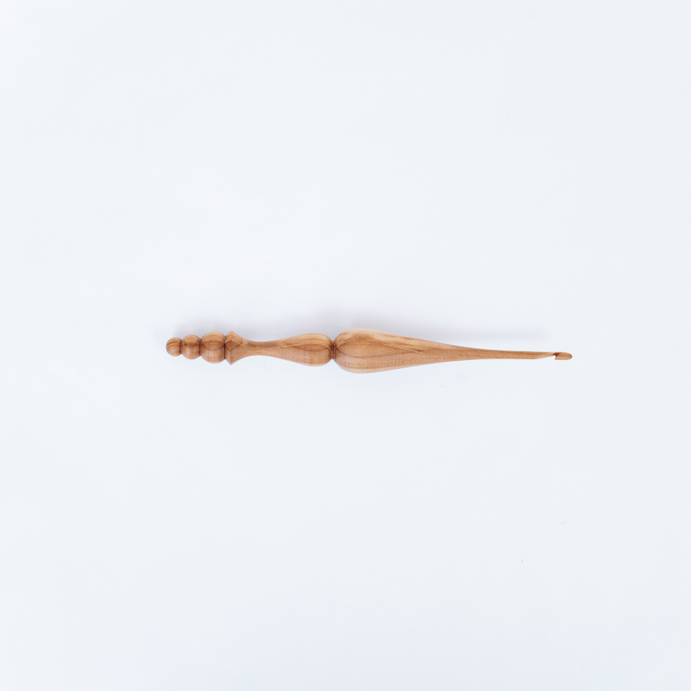 Деревянный крючок для вязания из древесины рябины 3 мм. K212