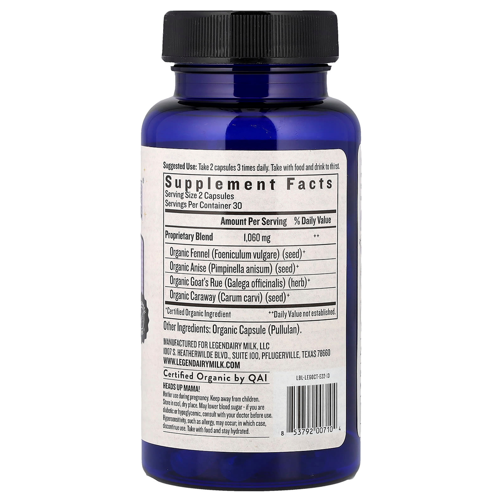 Legendairy Milk, Lechita®, 60 веганских капсул