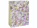 Пакет бумажный 26*32*10см с ручками "Цветы" микс