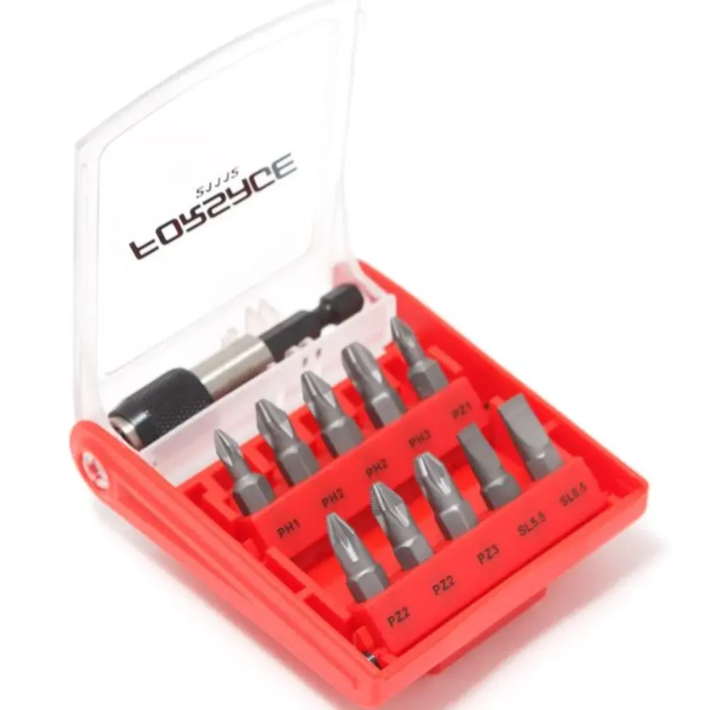 Набор бит с битодержателем 11пр. (PH1,2,3 PZ1,2,3, SL5.5, 6.5) Forsage F-21112